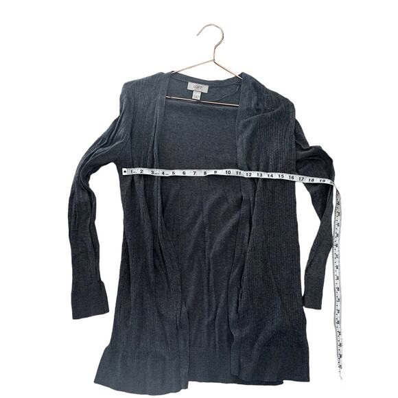 Loft gray open front cardigan size medium - Picture 5 of 6
